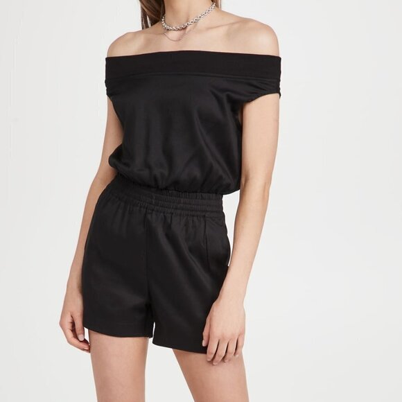 RtA Pants - Rta Ginnie Romper Black XS